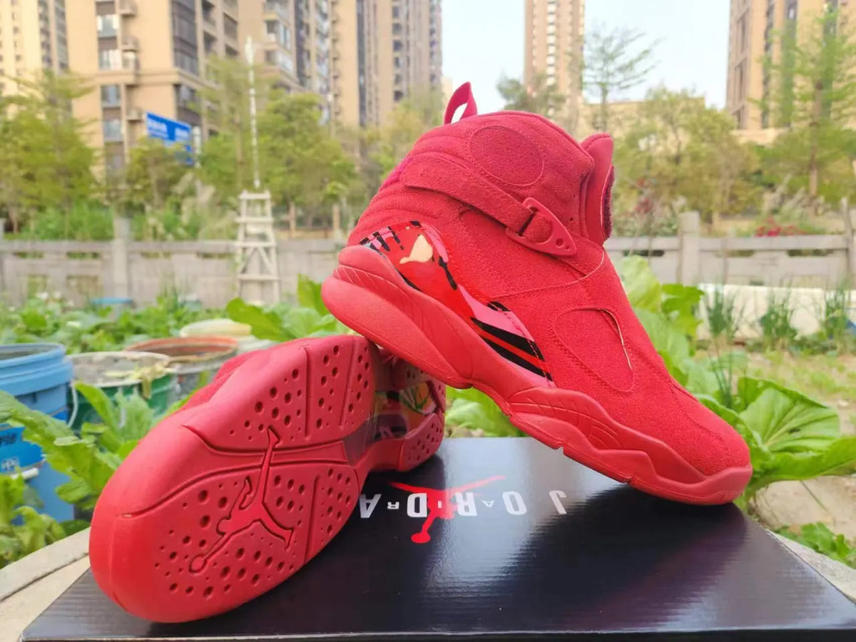 Air Jordan 8 Retro Red Suede - Hình 2