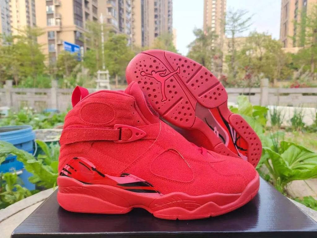 Air Jordan 8 Retro Red Suede - Hình 5