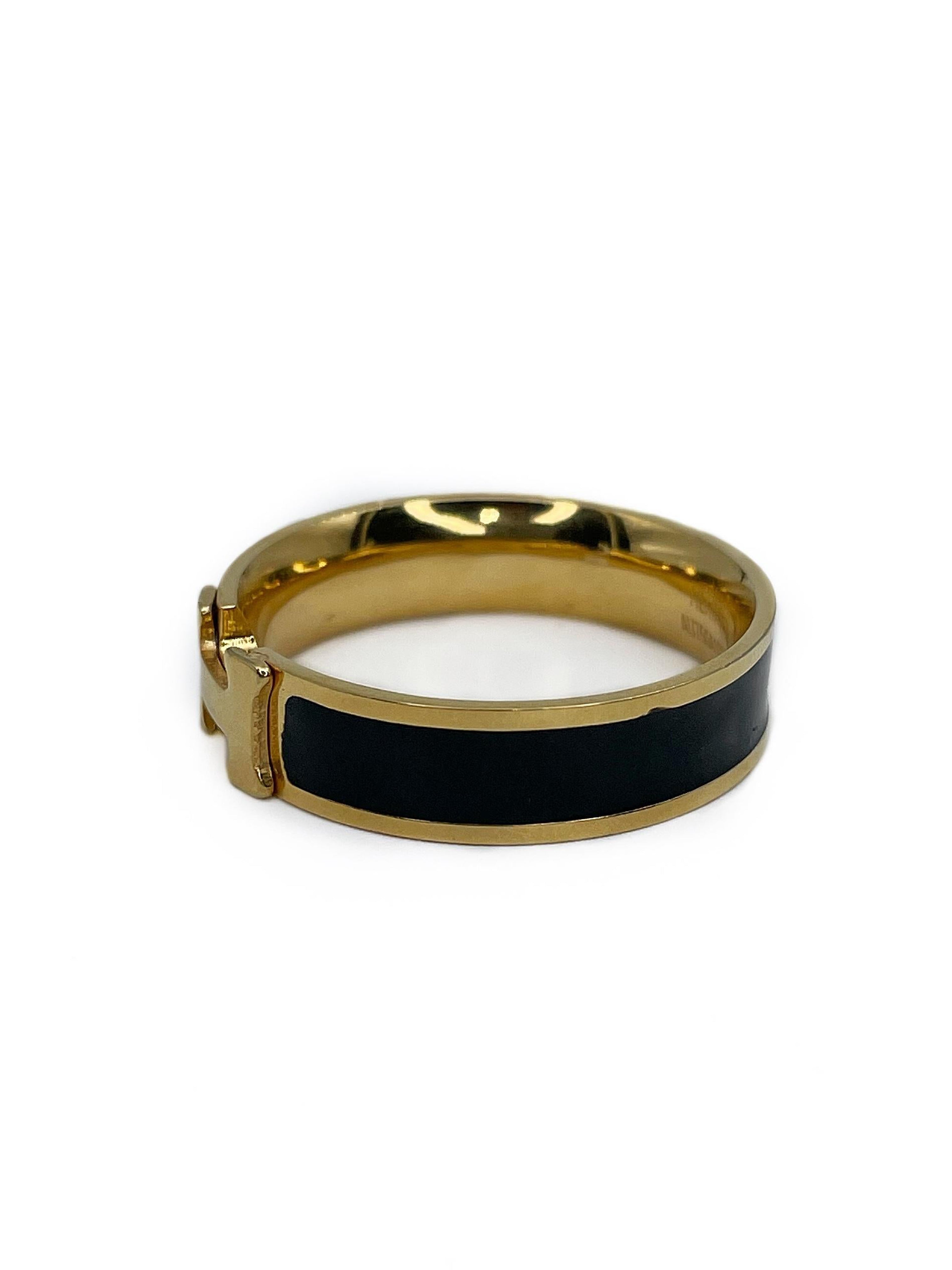 18K Vintage Clic Hermes Ring