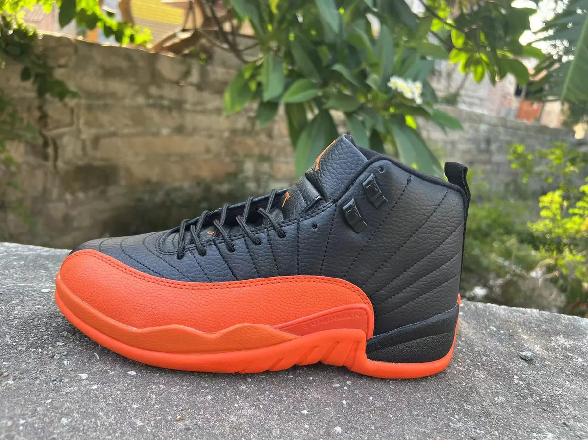 Air Jordan 12 Black Orange - Hình 2