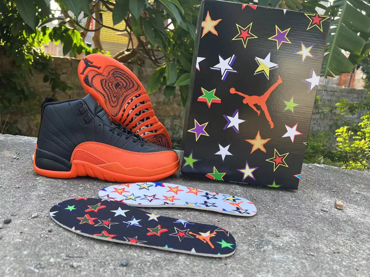 Air Jordan 12 Black Orange - Hình 5
