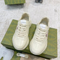 GUCCI RHYTON TRAINER WHITE LAMBSKIN WITH FOX ICON