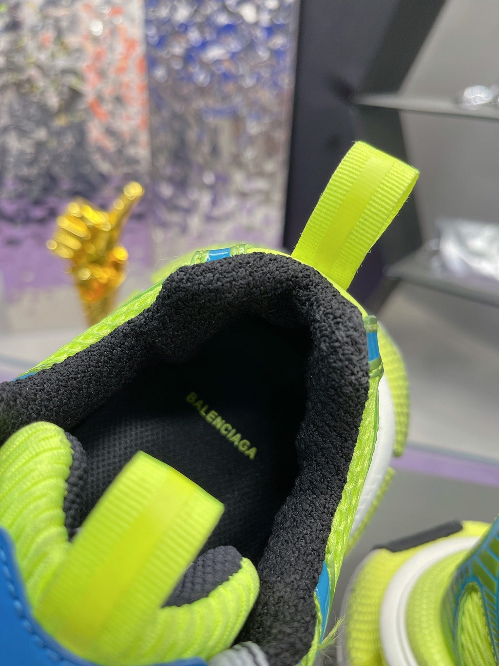 BALENCIAGA 3XL SNEAKER IN NEON GREEN MESH AND POLYURETHANE