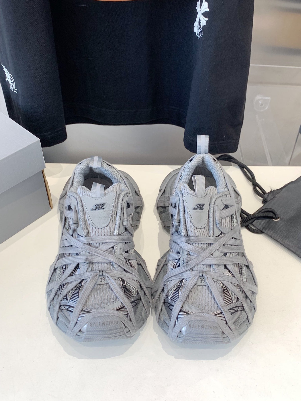 BALENCIAGA 3XL EXTREME LACE SNEAKER ALL GRAY