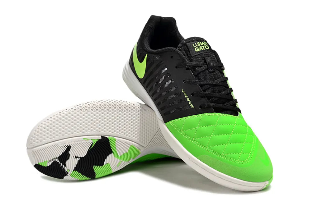 Nike Lunar Gato II IC Black/Green - Hình 2