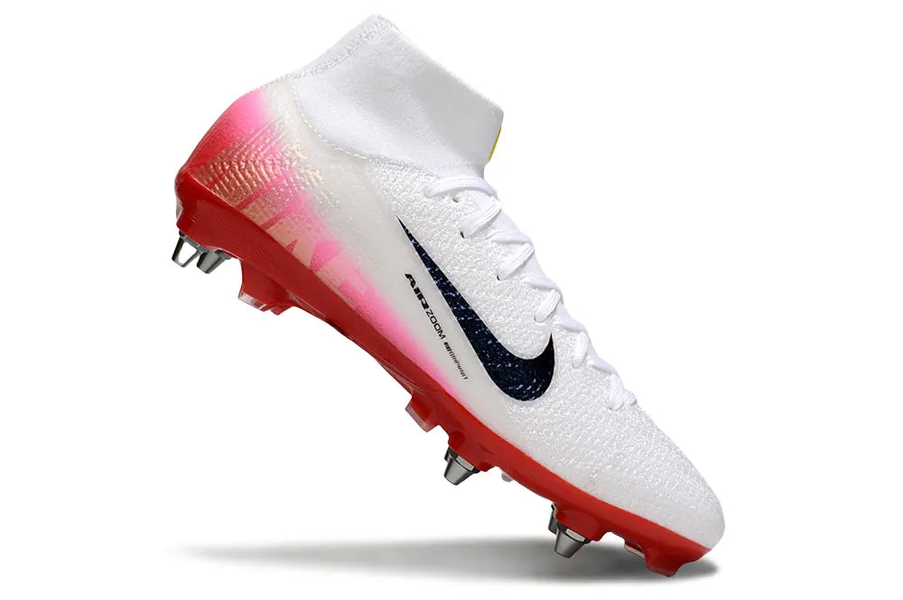 Nike Mercurial White/Pink Soccer Cleats