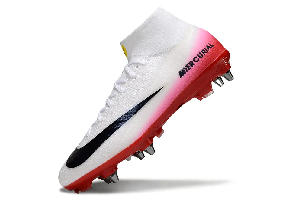 Nike Mercurial White/Pink Soccer Cleats - Hình 2