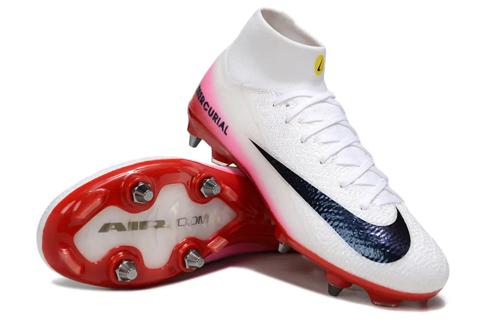 Nike Mercurial White/Pink Soccer Cleats - Hình 3