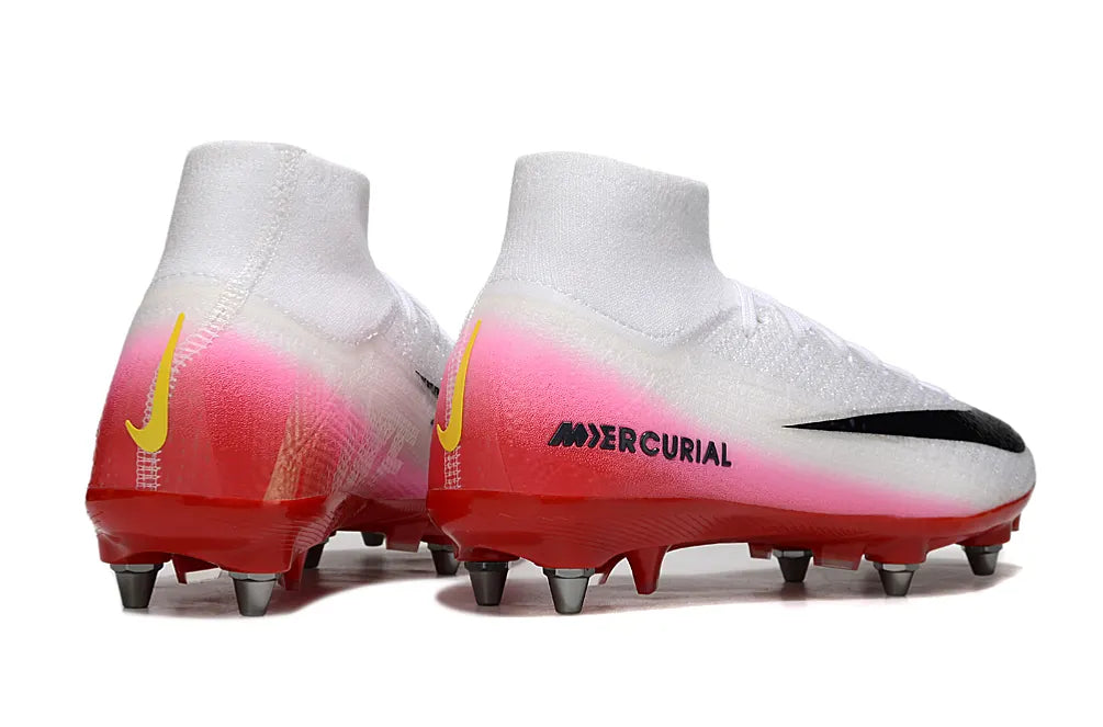 Nike Mercurial White/Pink Soccer Cleats - Hình 4