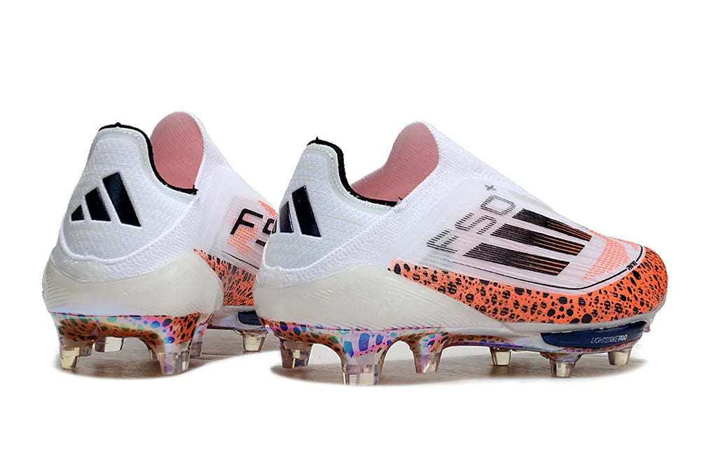 Adidas F50 White Orange Soccer Cleats - Hình 3