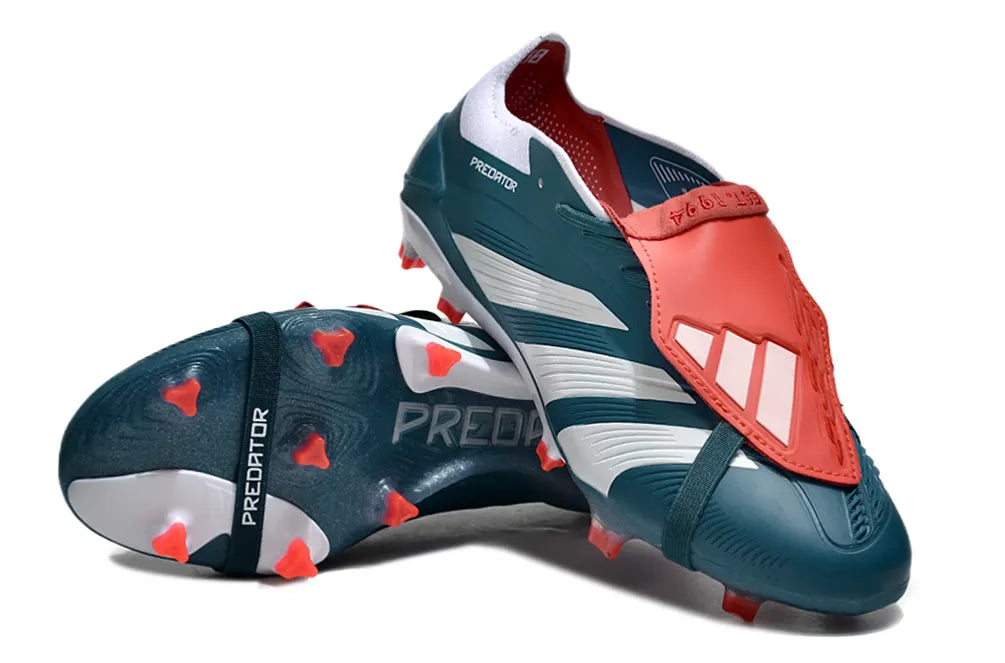 Adidas Predator Teal/Red Cleats - Hình 3