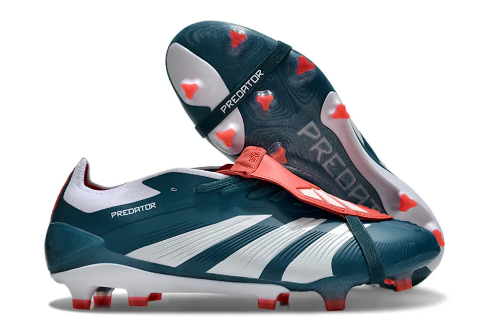 Adidas Predator Teal/Red Cleats - Hình 5