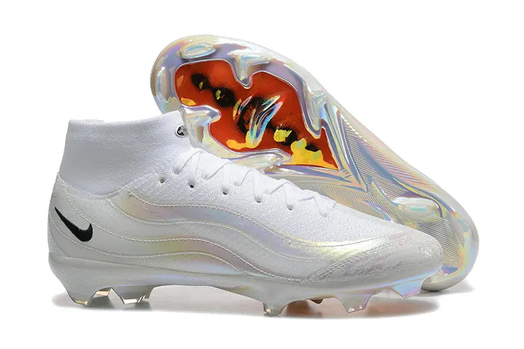 Nike White Iridescent Football Cleats