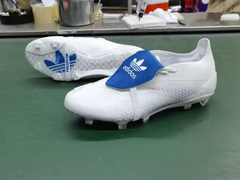 Adidas Predator White/Blue FG