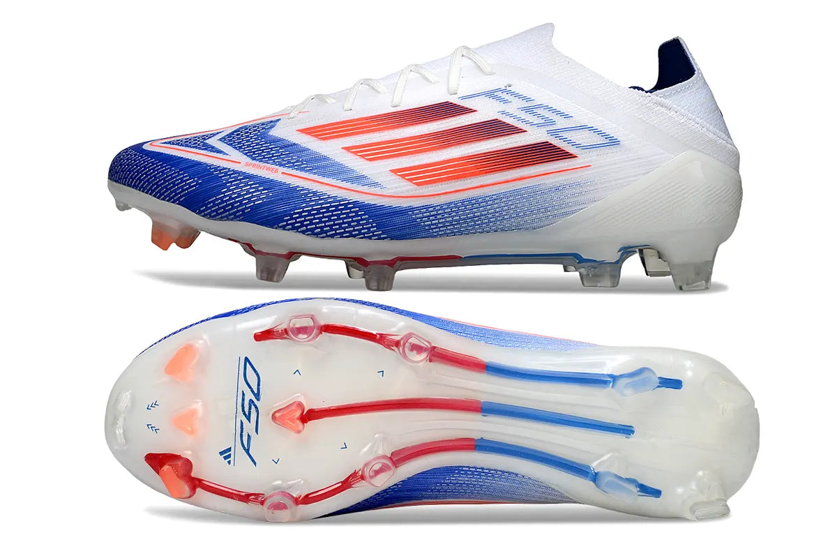 Adidas F50 White/Blue Soccer - Hình 6