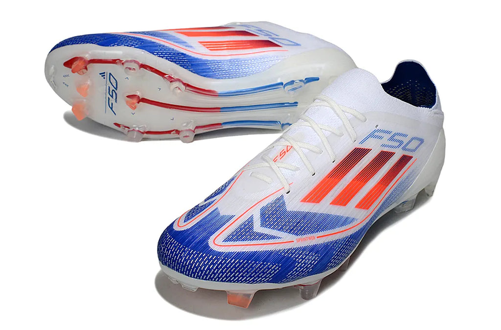 Adidas F50 White/Blue Soccer - Hình 3