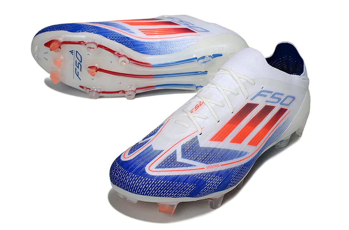 Adidas F50 White/Blue Soccer - Hình 3