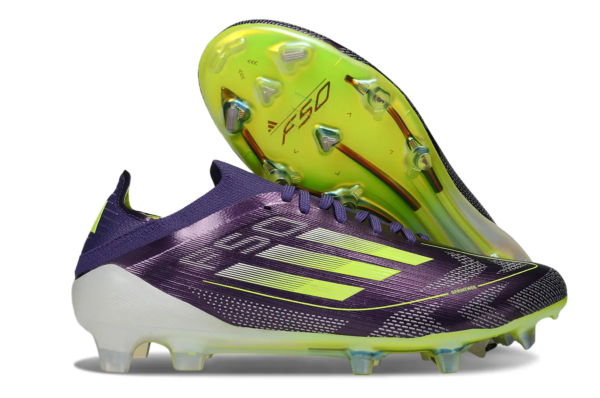 Adidas Purple Lime Cleats - Hình 5