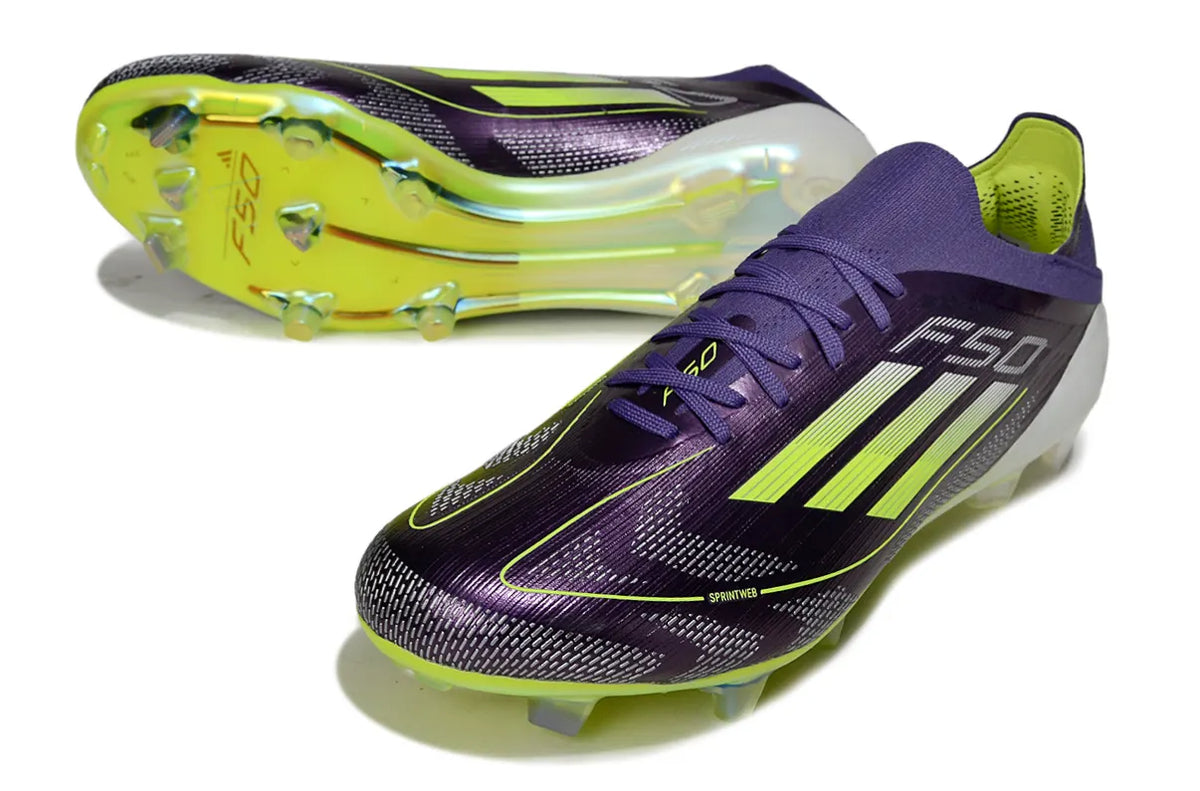 Adidas Purple Lime Cleats - Hình 3