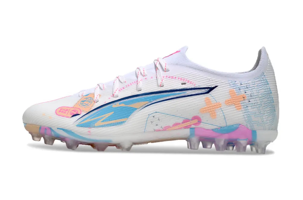 Puma Ultra Pro FG White/Multi - Hình 7