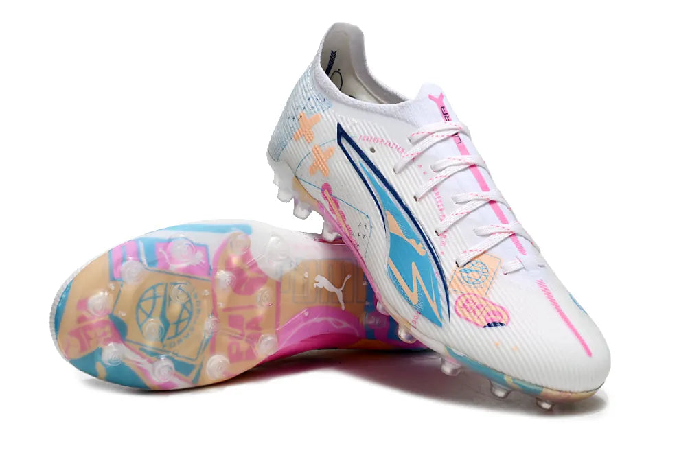 Puma Ultra Pro FG White/Multi - Hình 3