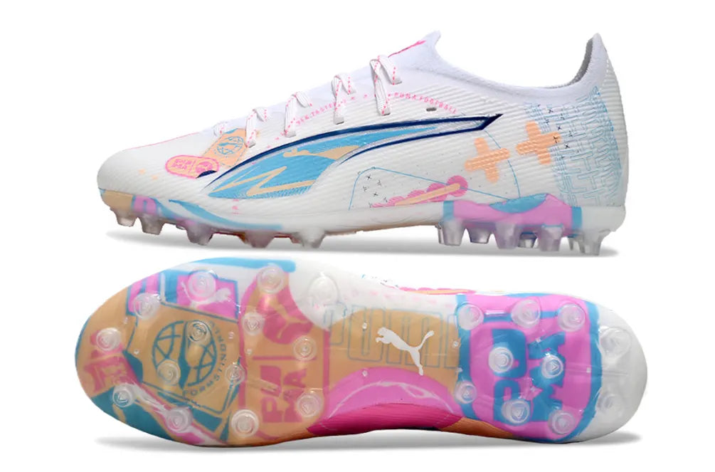 Puma Ultra Pro FG White/Multi - Hình 6