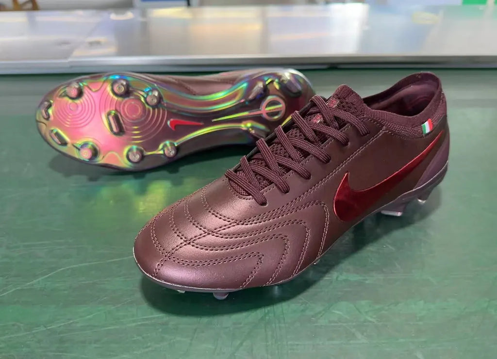 Nike Tiempo Maroon Iridescent FG - Hình 8