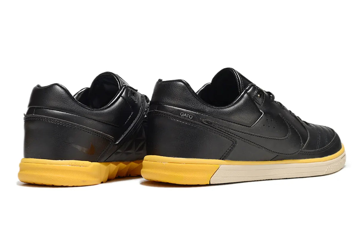 Nike Gato Leather Black Yellow - Hình 6