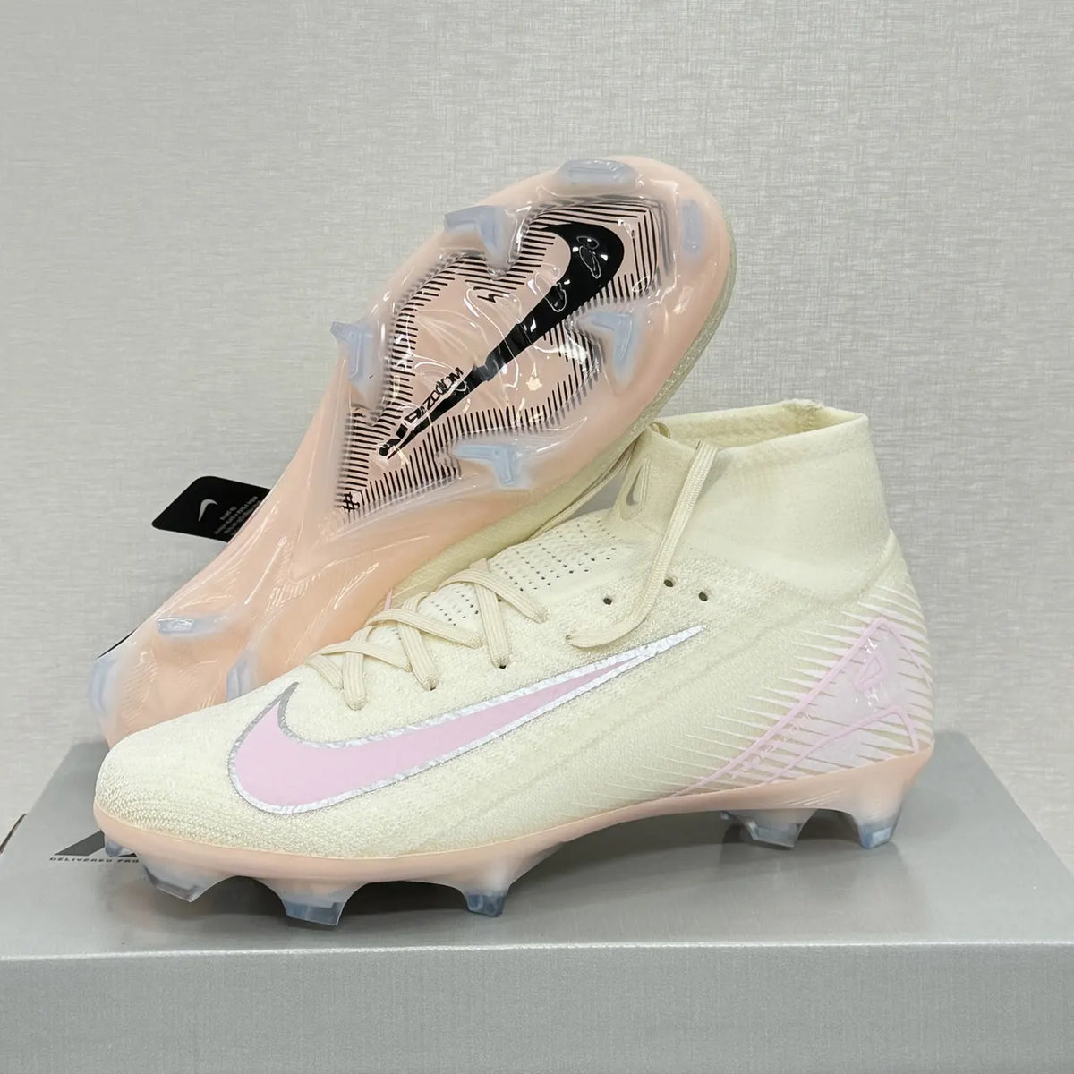 Nike Cream Pink Soccer Cleats