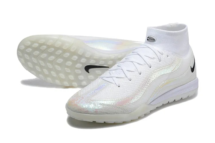 Nike React Phantom GX Pro White Turf Soccer Shoes - Hình 7