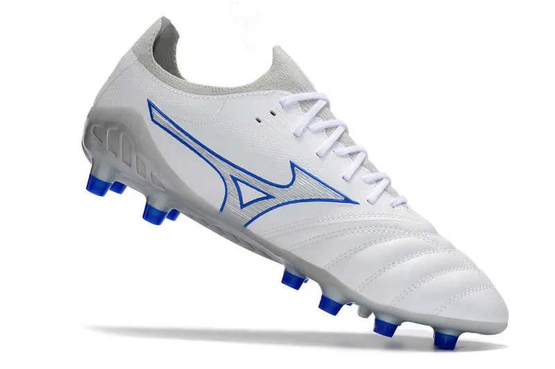 Mizuno White Blue Cleats