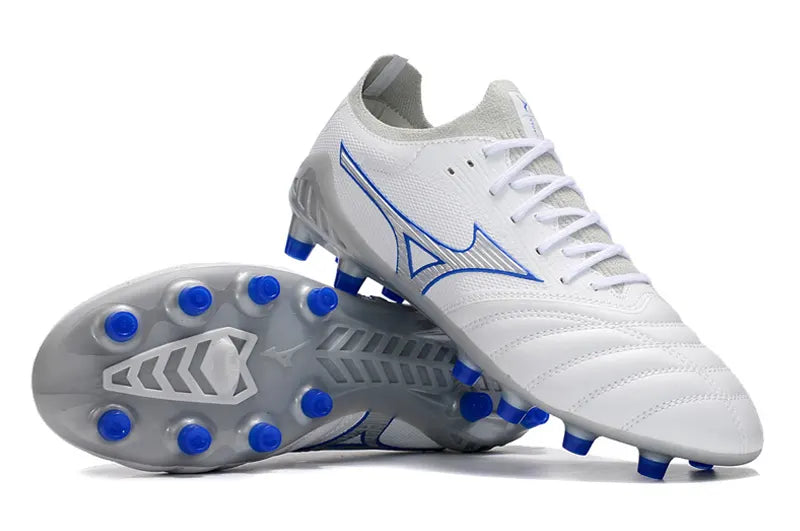 Mizuno White Blue Cleats - Hình 3