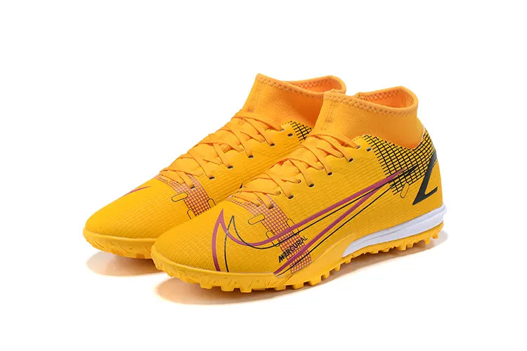 Nike Yellow Mercurial Turf Shoes - Hình 7