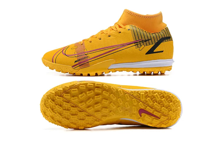 Nike Yellow Mercurial Turf Shoes - Hình 9
