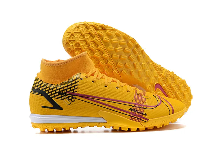 Nike Yellow Mercurial Turf Shoes - Hình 8