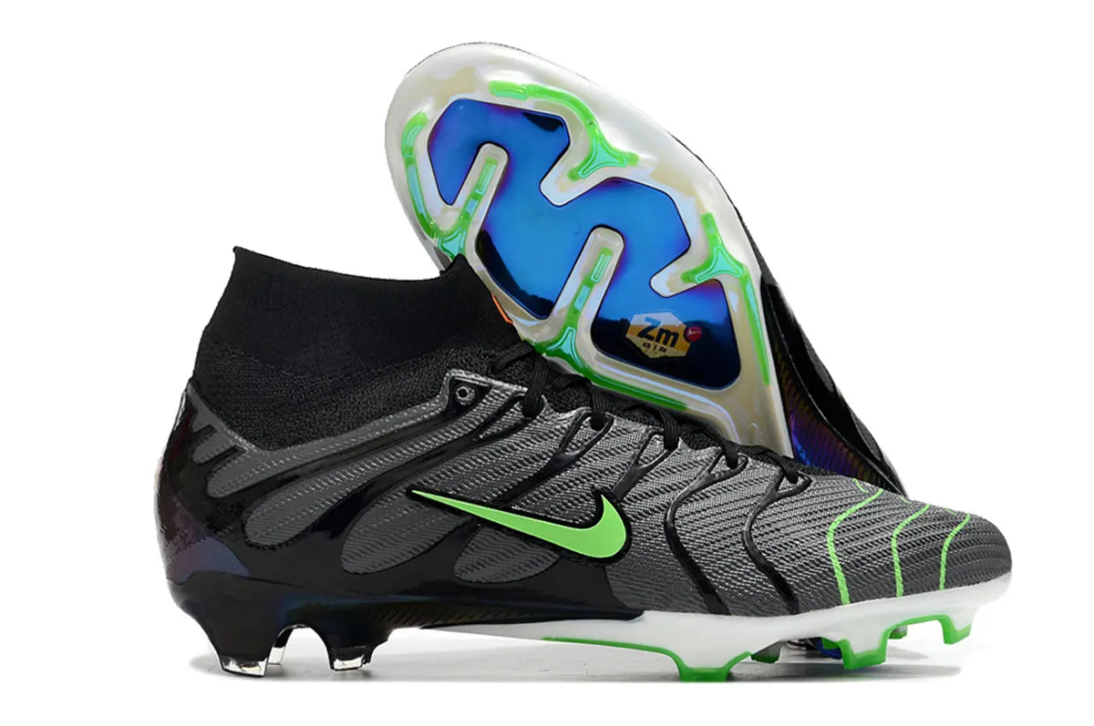 Nike Mercurial Black/Lime Cleats - Hình 5