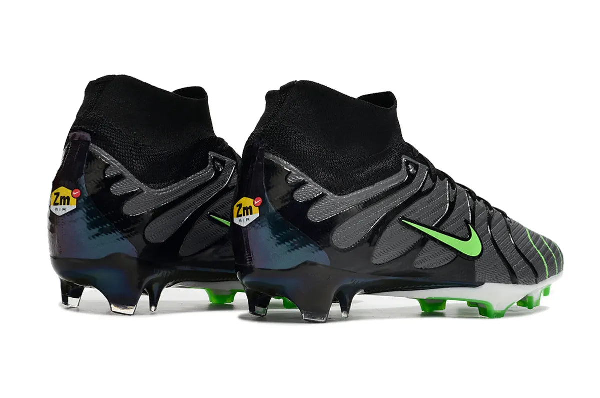 Nike Mercurial Black/Lime Cleats - Hình 4