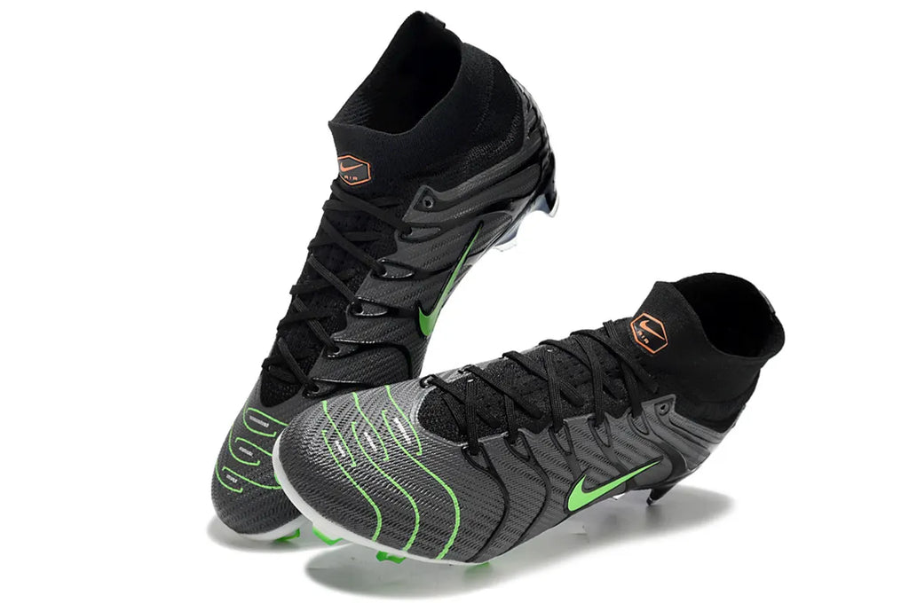 Nike Mercurial Black/Lime Cleats - Hình 7