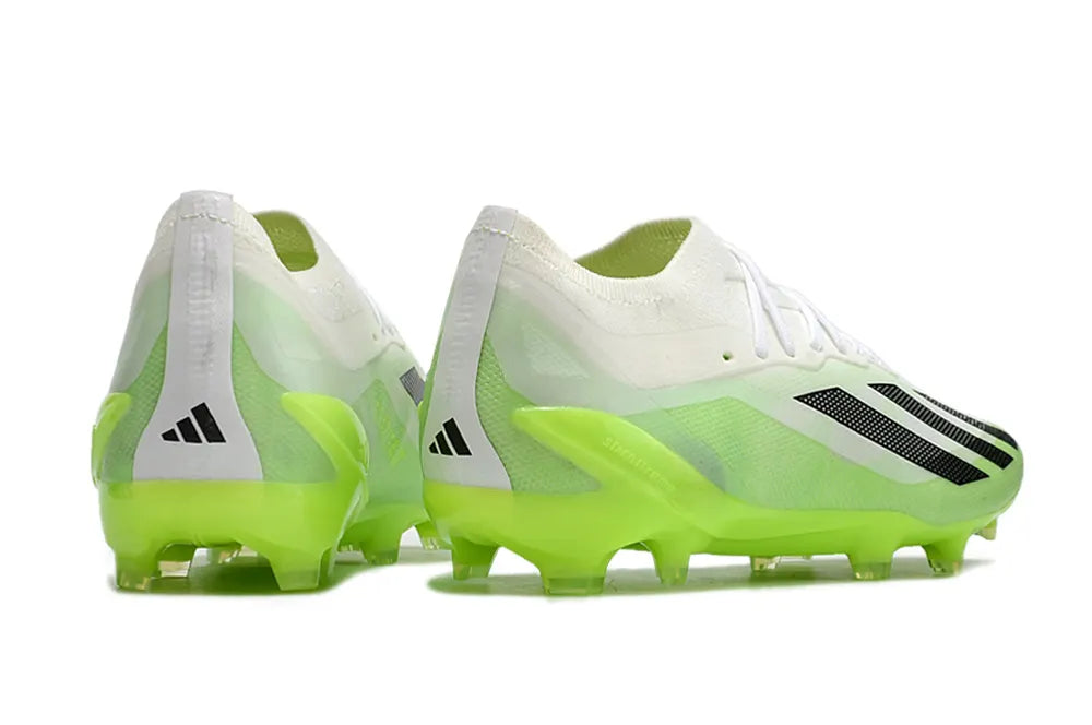 Adidas X Crazyfast.1 FG White/Lime - Hình 4