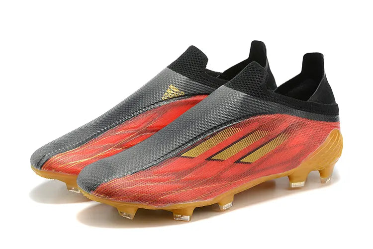 Adidas Gray/Red Soccer Cleats - Hình 7
