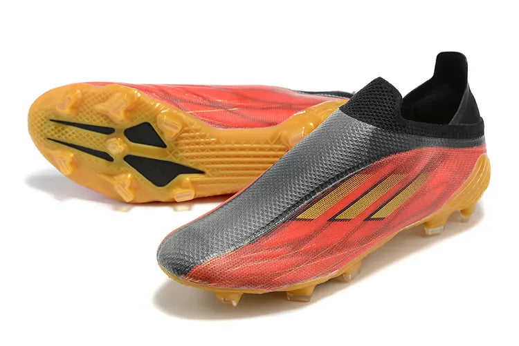 Adidas Gray/Red Soccer Cleats - Hình 6