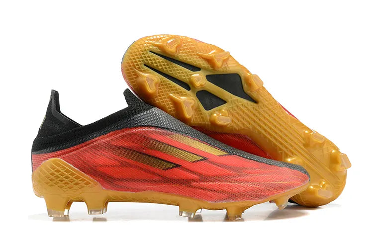 Adidas Gray/Red Soccer Cleats - Hình 8