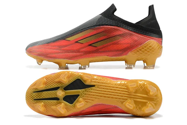 Adidas Gray/Red Soccer Cleats - Hình 9