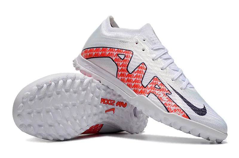 Nike White Red Turf Shoes - Hình 3
