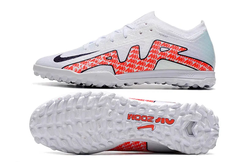 Nike White Red Turf Shoes - Hình 6