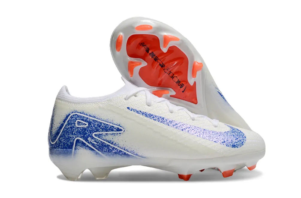 Nike Mercurial White/Blue Cleats - Hình 5