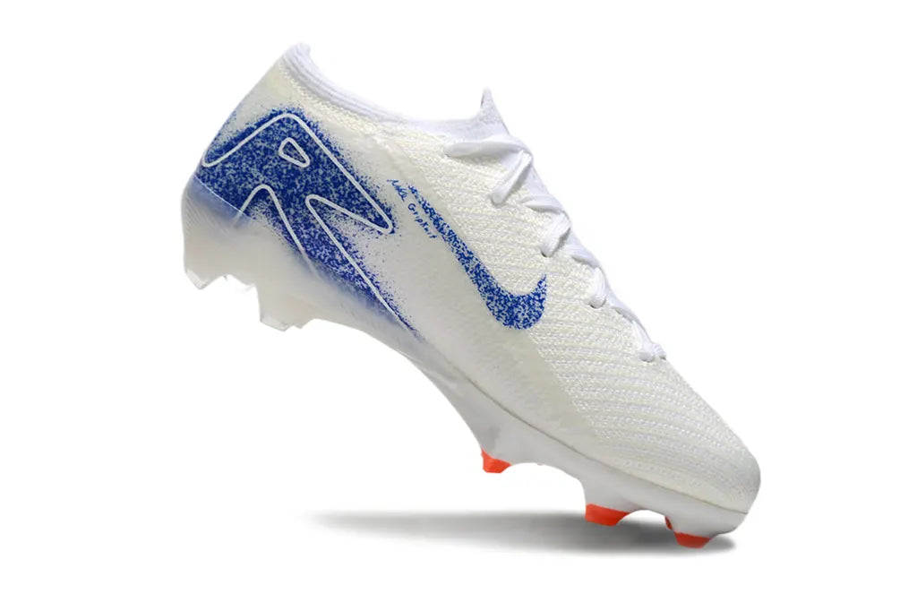 Nike Mercurial White/Blue Cleats
