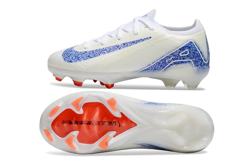 Nike Mercurial White/Blue Cleats - Hình 6