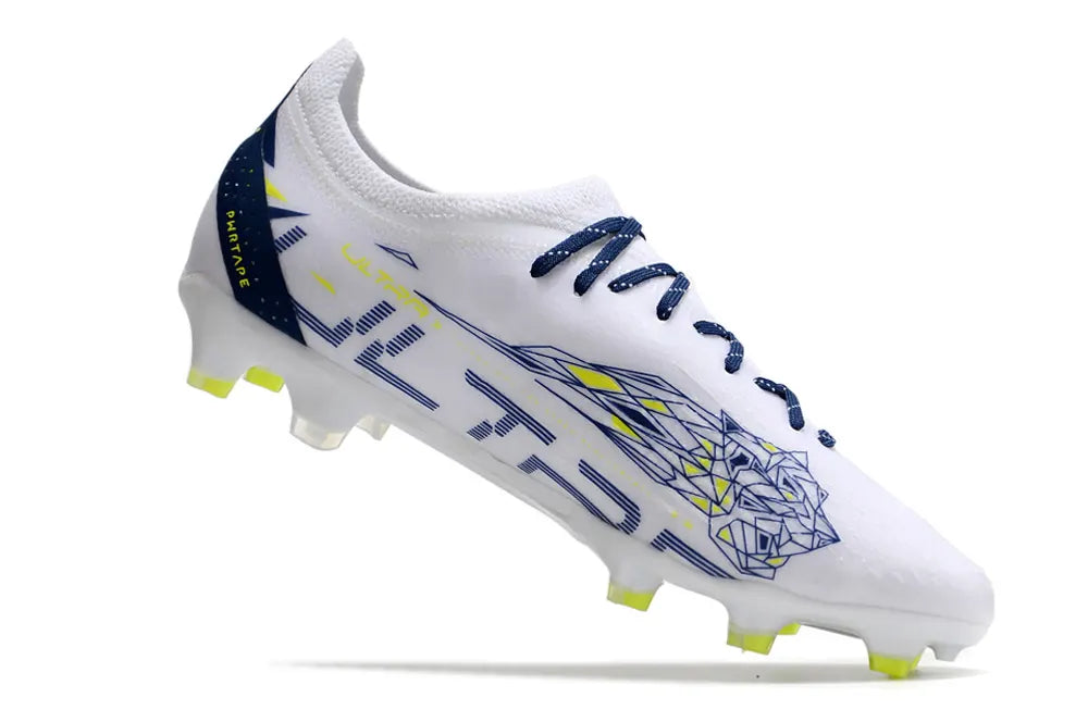Puma Ultra+ White Soccer Cleats