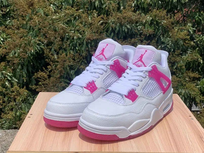 Air Jordan 4 Retro White/Pink - Hình 2